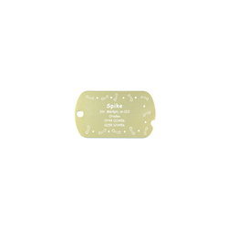 Medalion crestat Dog-Tag personalizat