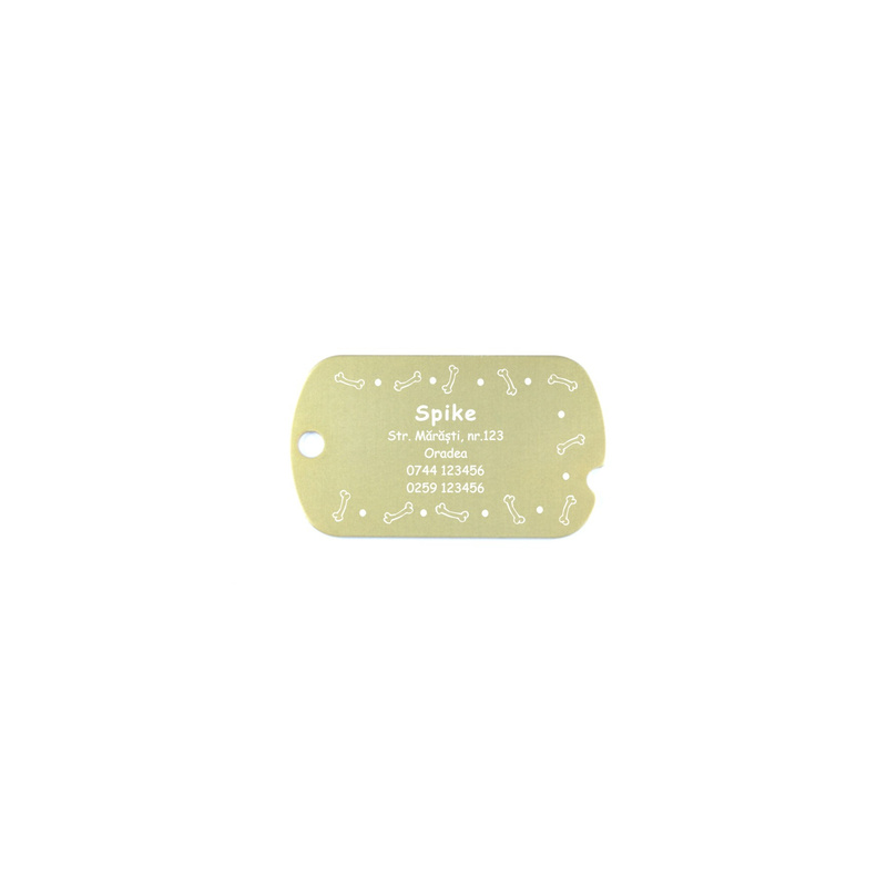 Medalion crestat Dog-Tag personalizat