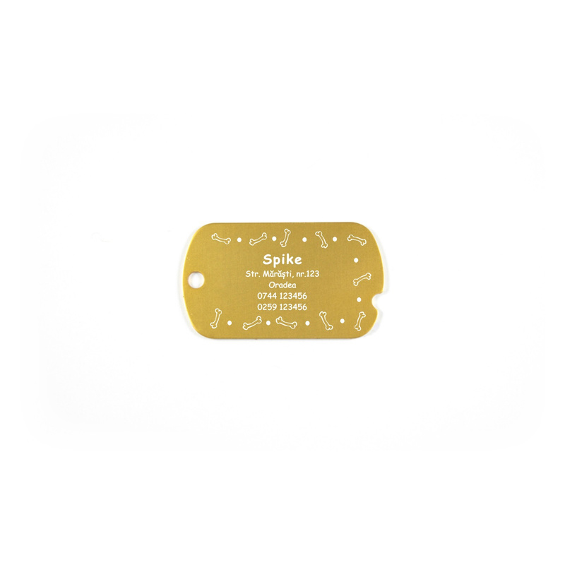 Medalion crestat Dog-Tag personalizat