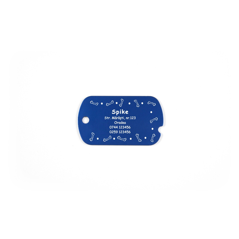 Medalion crestat Dog-Tag personalizat